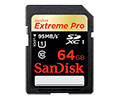 SD карта 64Gb SanDisk SDXC eXtremePro UHS – I Class 10 95MBсек