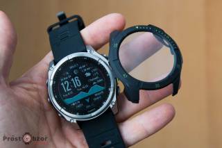 Полная защита стекла и корпуса часов Garmin fenix 8 - бампер спереди - Повний захист скла та корпусу годинників Garmin fenix 8 - бампер спереду