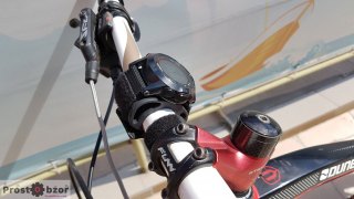 Вело крепление на руль для часов Garmin - вид сбоку