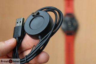 Зарядная площадка для часов Garmin - настольная - вид спереди