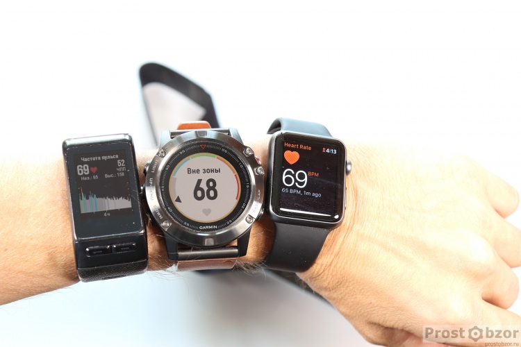 Тест встроенного пульсометра на часах с помощью нагрудного пульсометра HRM