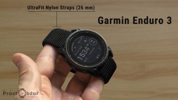 Ремешок Garmin UltraFit Neylon-26mm в часах fenix 8 51mm со стороны циферблата