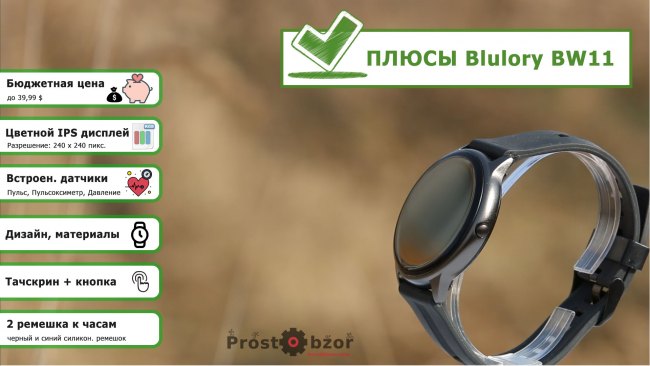 Плюсы часов Blulory BW11