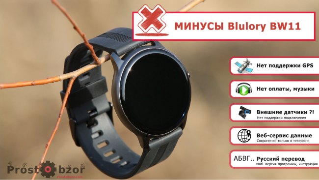Минусы часов Blulory BW11