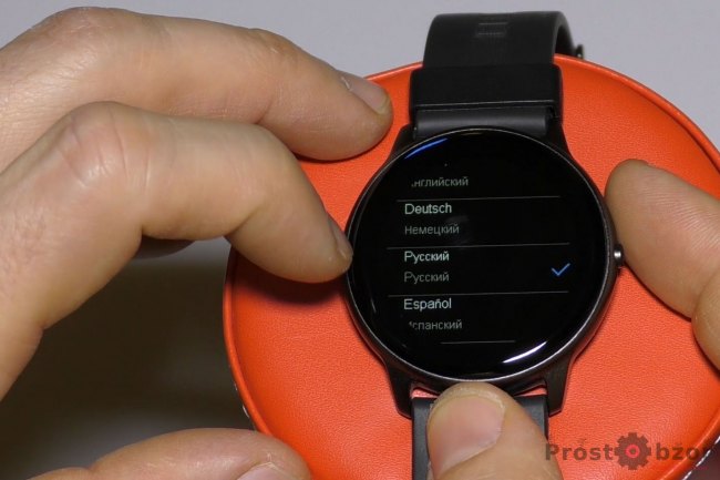 Русский интерфейс в часах Blulory BW11