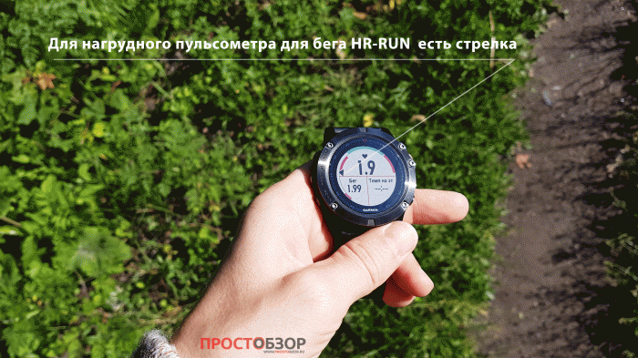 Указатель состояния при беге с нагрудным пульсометром Garmin HRM-RUN Указатель состояния при беге с нагрудным пульсометром Garmin HRM-RUN