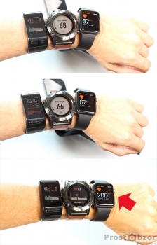 Изменение измеряемого пульса в часах Garmin Fenix 5X, Vivoactive HR, Apple Smart Watch Series 1 Изменение измеряемого пульса в часах Garmin Fenix 5X, Vivoactive HR, Apple Smart Watch Series 1