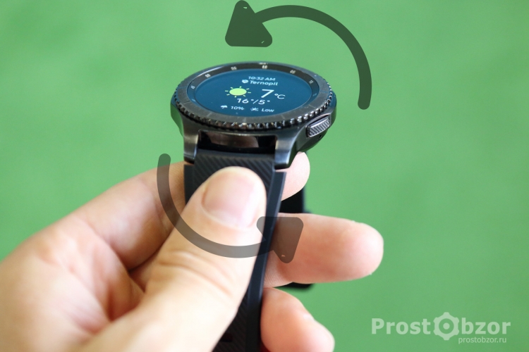 Вращающийся безель часов Samsung Gear S3 Frontier Вращающийся безель часов Samsung Gear S3 Frontier