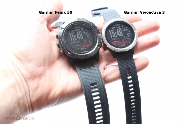 Размеры часов на ладони - Garmin Vivoactive 3 , Garmin Fenix 5X Размеры часов на ладони - Garmin Vivoactive 3 , Garmin Fenix 5X