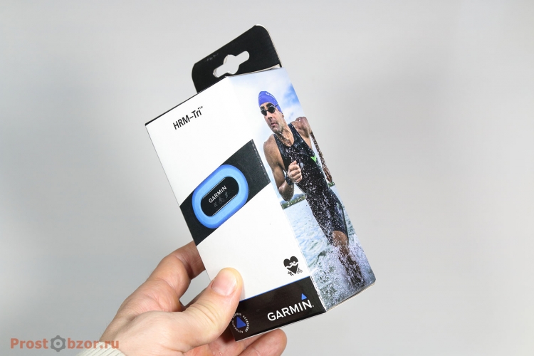 Коробка от нагрудного кардио-пульсометра Garmin HRM-Tri Коробка от нагрудного кардио-пульсометра Garmin HRM-Tri