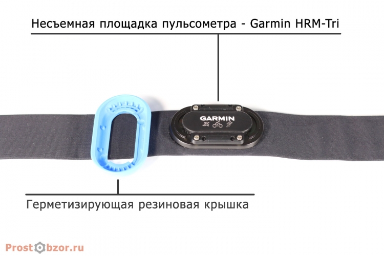 Несъемная площадка пульсометра Garmin HRM-Tri Несъемная площадка пульсометра Garmin HRM-Tri