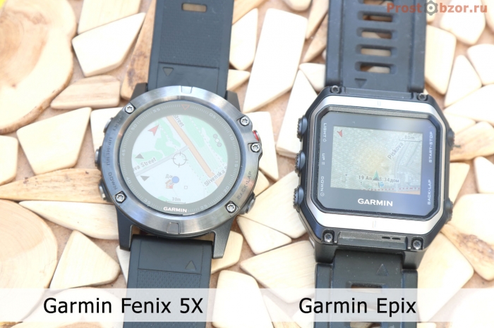 Часы Garmin с поддержкой карт - Fenix 5X, Epix Часы Garmin с поддержкой карт - Fenix 5X, Epix