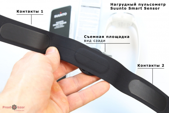 Контакты нагрудного ремня HRM Suunto Smart Sensor Контакты нагрудного ремня HRM Suunto Smart Sensor