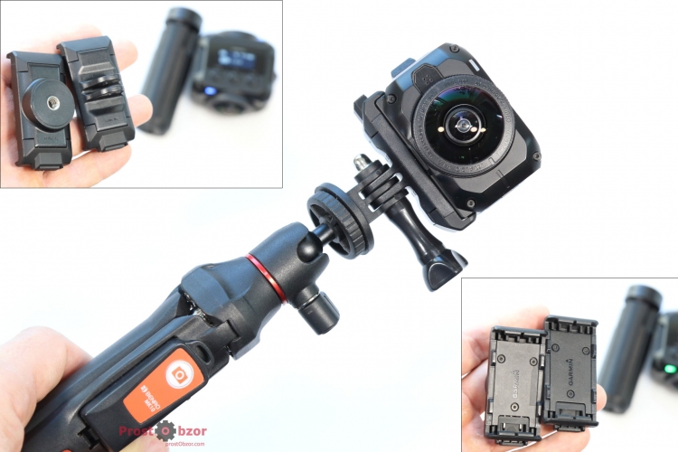 Крепление GoPro в селфи-палке Benro MK10 Крепление GoPro в селфи-палке Benro MK10