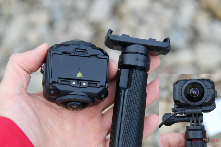 Зарядные контакты камеры Garmin Virb 360 Зарядные контакты камеры Garmin Virb 360