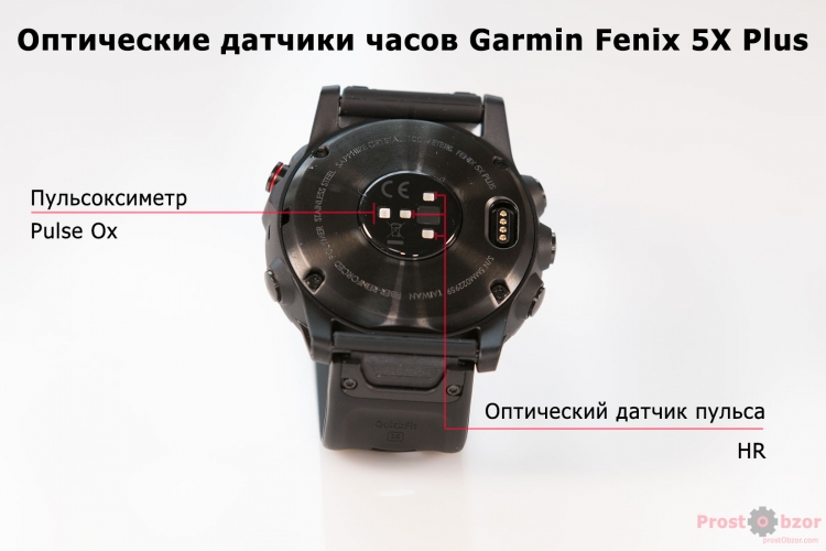 Оптические сенсоры часов Garmin Fenix 5X plus Оптические сенсоры часов Garmin Fenix 5X plus