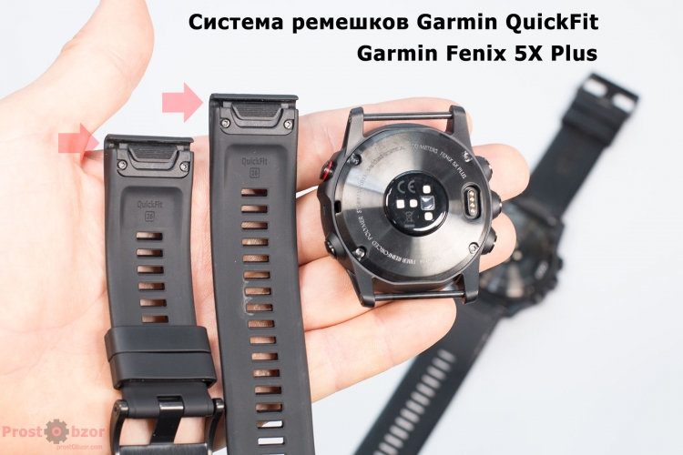 Система Garmin QuickFit 26 в модели Fenix 5X plus Система Garmin QuickFit 26 в модели Fenix 5X plus