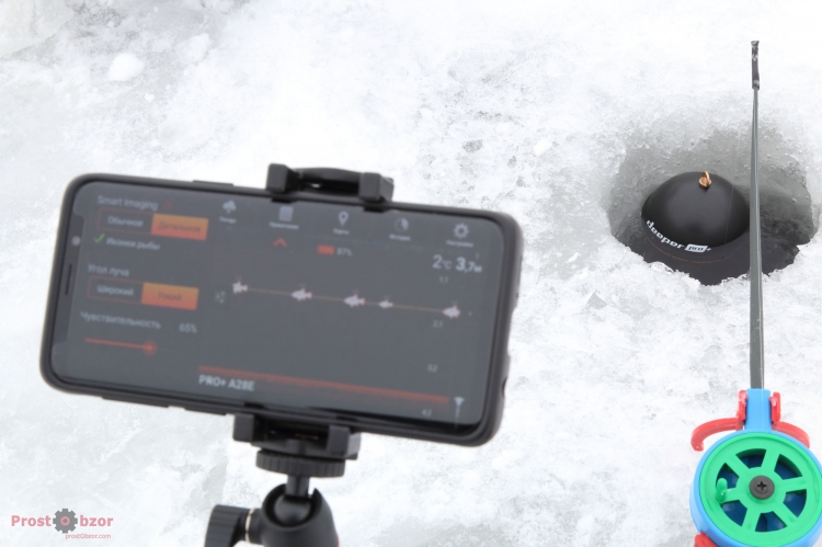 Зимняя рыбалка с эхолотом Deeper PRO+ Зимняя рыбалка с эхолотом Deeper PRO+