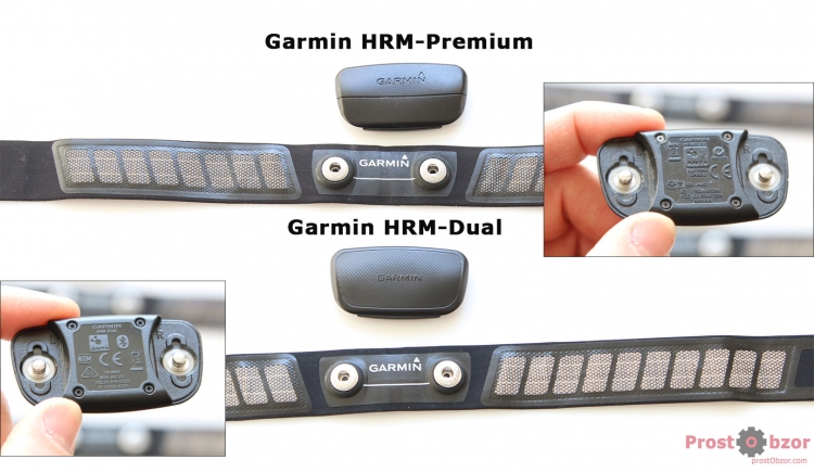 Сравнение площадок Крепление ремня для нагрудного датчика пульса Garmin HRM-Dual Сравнение площадок Крепление ремня для нагрудного датчика пульса Garmin HRM-Dual