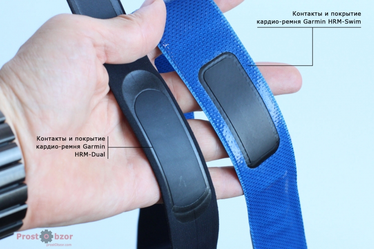 Кардио-пульсомтер для учета пульса в бассейнах Garmin HRM-Swim - контакты, покрытие Кардио-пульсомтер для учета пульса в бассейнах Garmin HRM-Swim - контакты, покрытие