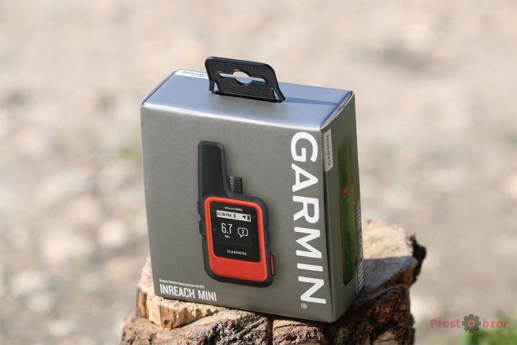 Распаковка Garmin InReach MINI - вид спереди Распаковка Garmin InReach MINI - вид спереди