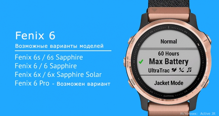 варианты моделей часов Garmin Fenix 6 варианты моделей часов Garmin Fenix 6