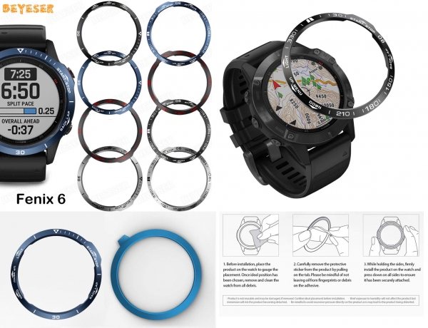 Защитное кольцо безеля часов Garmin Fenix 6 Защитное кольцо безеля часов Garmin Fenix 6