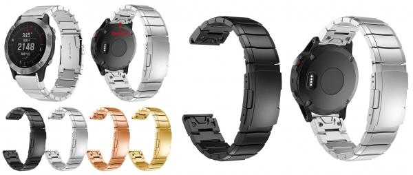 Металлический браслет с системой EasyFit ( аналог QuickFit ) для часов Garmin Fenix 6- 6S - 6X Металлический браслет с системой EasyFit ( аналог QuickFit ) для часов Garmin Fenix 6- 6S - 6X