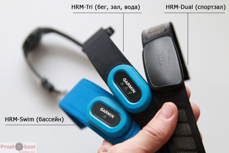 Поддержка нагрудных пульсометров Garmin HRM Tri, Swim, Dual Поддержка нагрудных пульсометров Garmin HRM Tri, Swim, Dual