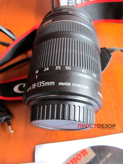 Элементы управления объективом canon18-135mm is stm kit