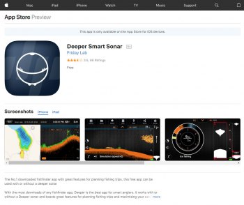 Программа для телефонов IOS -Deeper PRO+