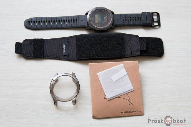 Возможные варианты защиты часов Garmin - силиконовый буфер, защита стенкла, защита часов DNIPRO
