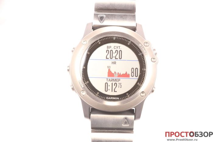 Кардио-активность- поле данных в Приложении - центральное поле Garmin Fenix 3