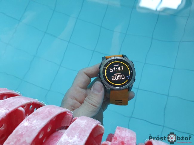 як плавати з Garmin fenix 8