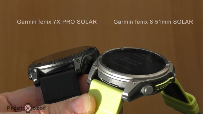 Висота безель  Garmin fneix 7x  -  Garmin fenix 8 SOLAR