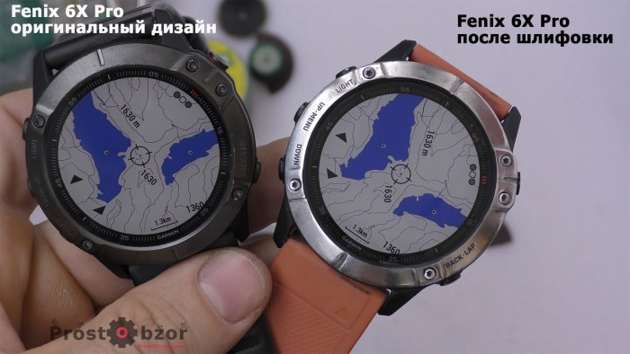 Как сделать полировку DLC безеля часов после царапин в часах Garmin Fenix