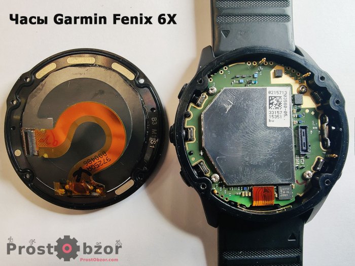 Как открыть и снять стекло и безель в часах Garmin Fenix 6X