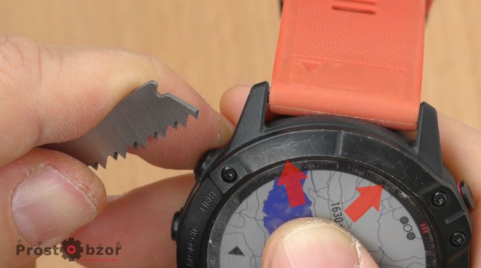 Как можно поцарапать черный DLC безель часов Garmin