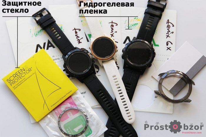 Типы защитных пленок для часов Garmin