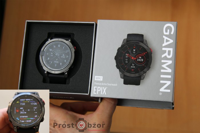 Часы Garmin epix gen 2 с АМОЛЕД экраном