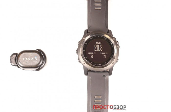 Виджет измерения температуры с помощью Garmin Tempe и часов Fenix 3 HR