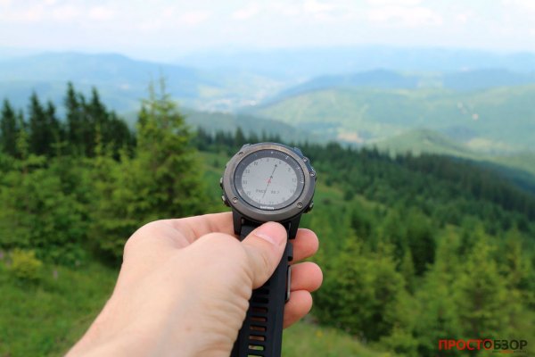 Курс через горы - в часах Garmin Fenix 3