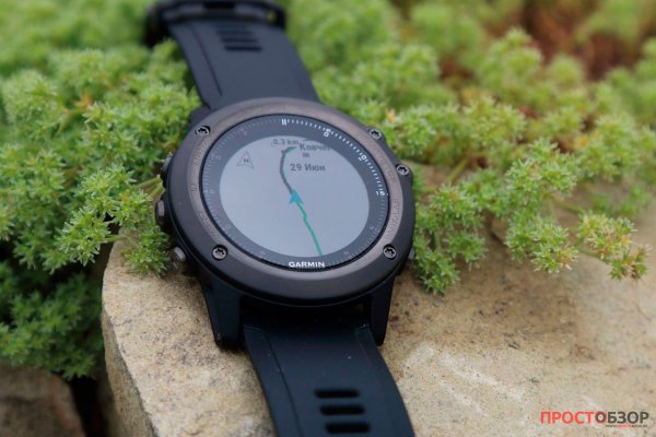 Карта маршрута в часах Garmin Fenix 3 HR