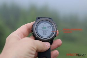 Маркер туристической навигации на маршруте в часах Garmin Fenix 3 HR