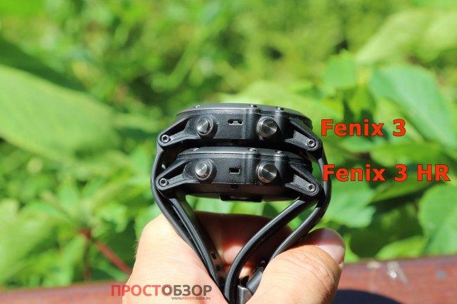 Отверстия датчиков часов Garmin Fenix 3 HR, Fenix 3