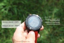 Масштабирование карты в часах Garmin Fenix 5X
