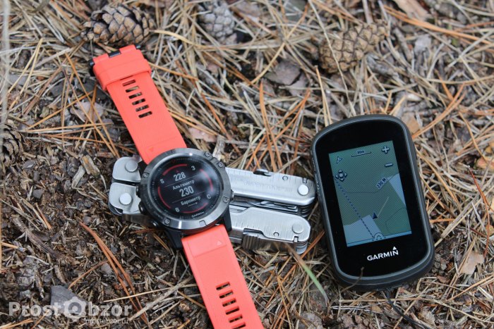 часы Garmin fenix 5x и GPS навигатор Garmin Etrex Touch 35
