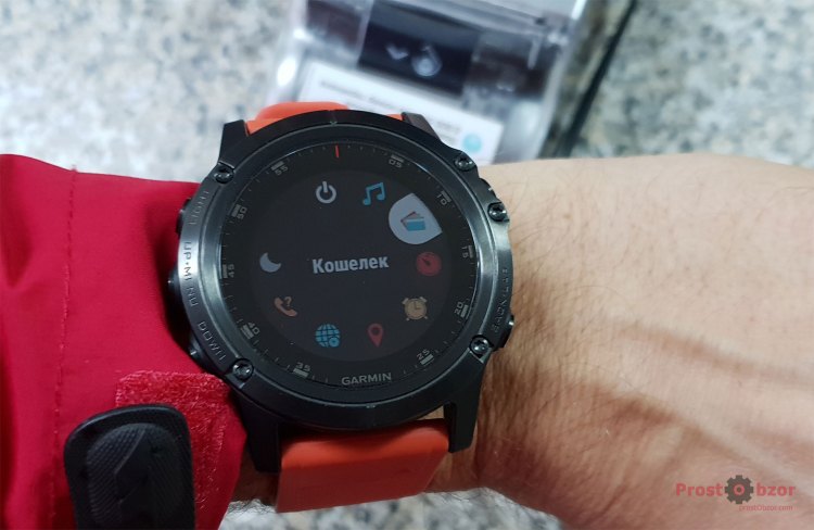 Оплата Garmin pay в часах Fenix 5X Plus