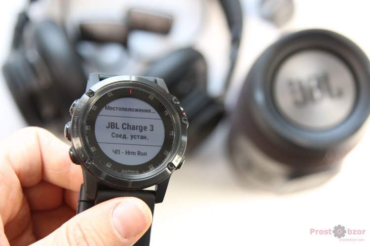Подключение аудио-устройств к часам Garmin Fenix 5X plus