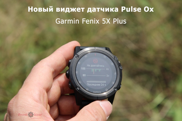 Виджет Пульсоксиметр-а в Garmin Fenix 5X plus